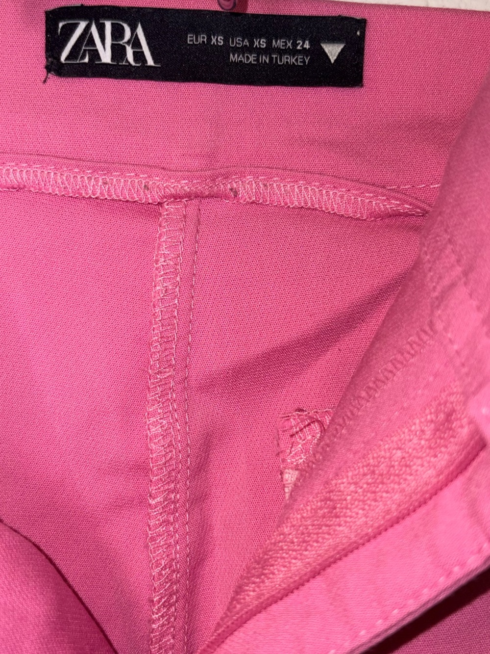 Zara Pink Boot-Cut High-Rise Pants - Picture 4 of 5